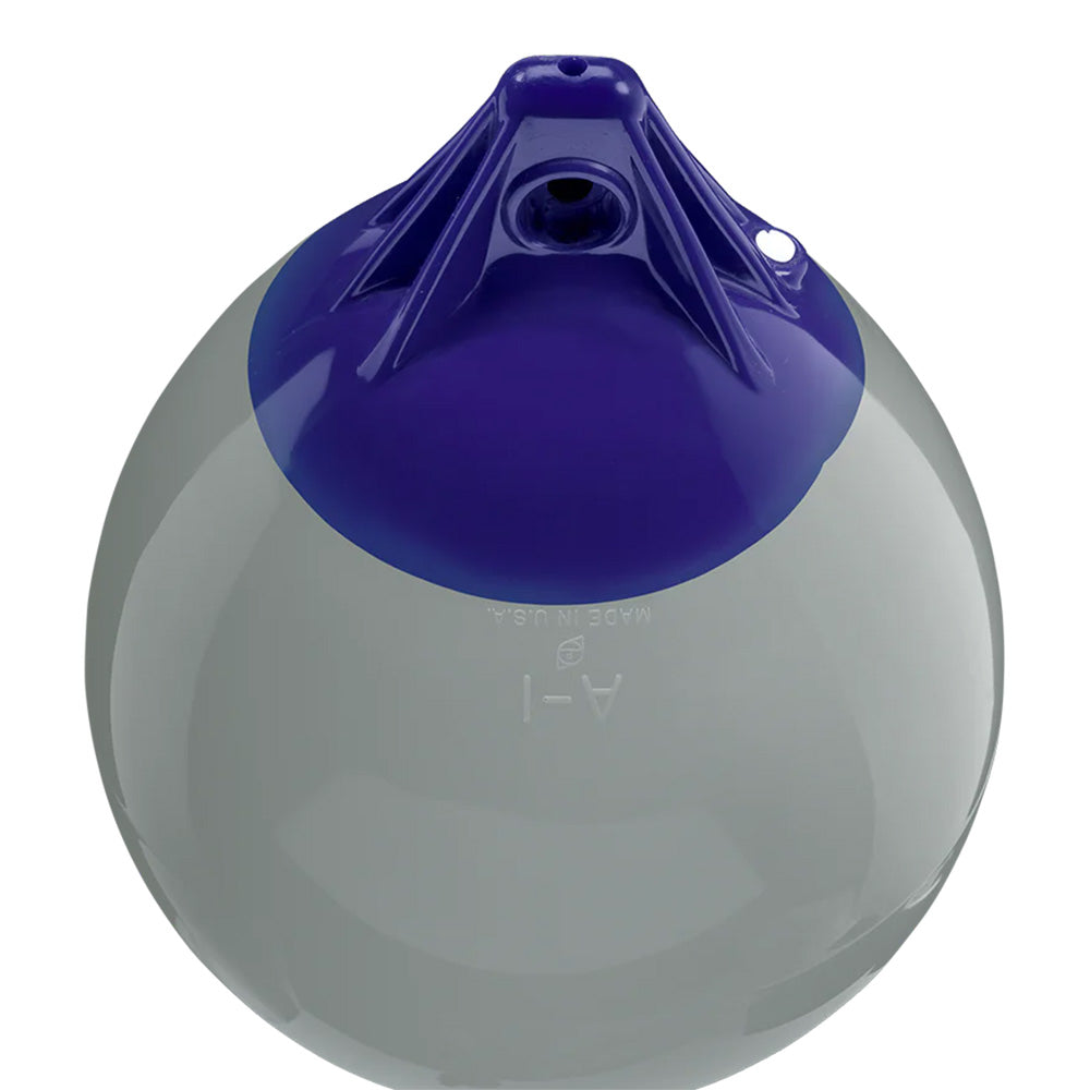 Polyform A-Series Buoy - 11" x 15" Diameter - A-1 - Grey - Deckhand Marine Supply