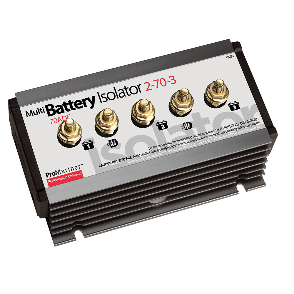 ProMariner Battery Isolator - 2 Alternator - 3 Battery - 70 AMP - Deckhand Marine Supply