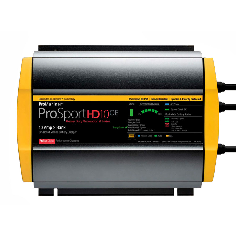 ProMariner ProSportHD 10 Gen 4 - 10 Amp - 2-Bank Battery Charger - Deckhand Marine Supply