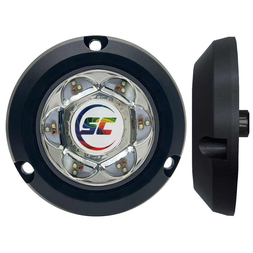 Shadow-Caster SC2 Series Polymer Composite Surface Mount Underwater Light - Full Color - Deckhand Marine Supply