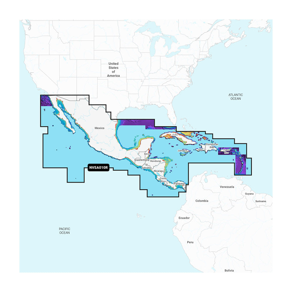 Garmin Navionics Vision+ NVSA010R Central America  Caribbean - Deckhand Marine Supply