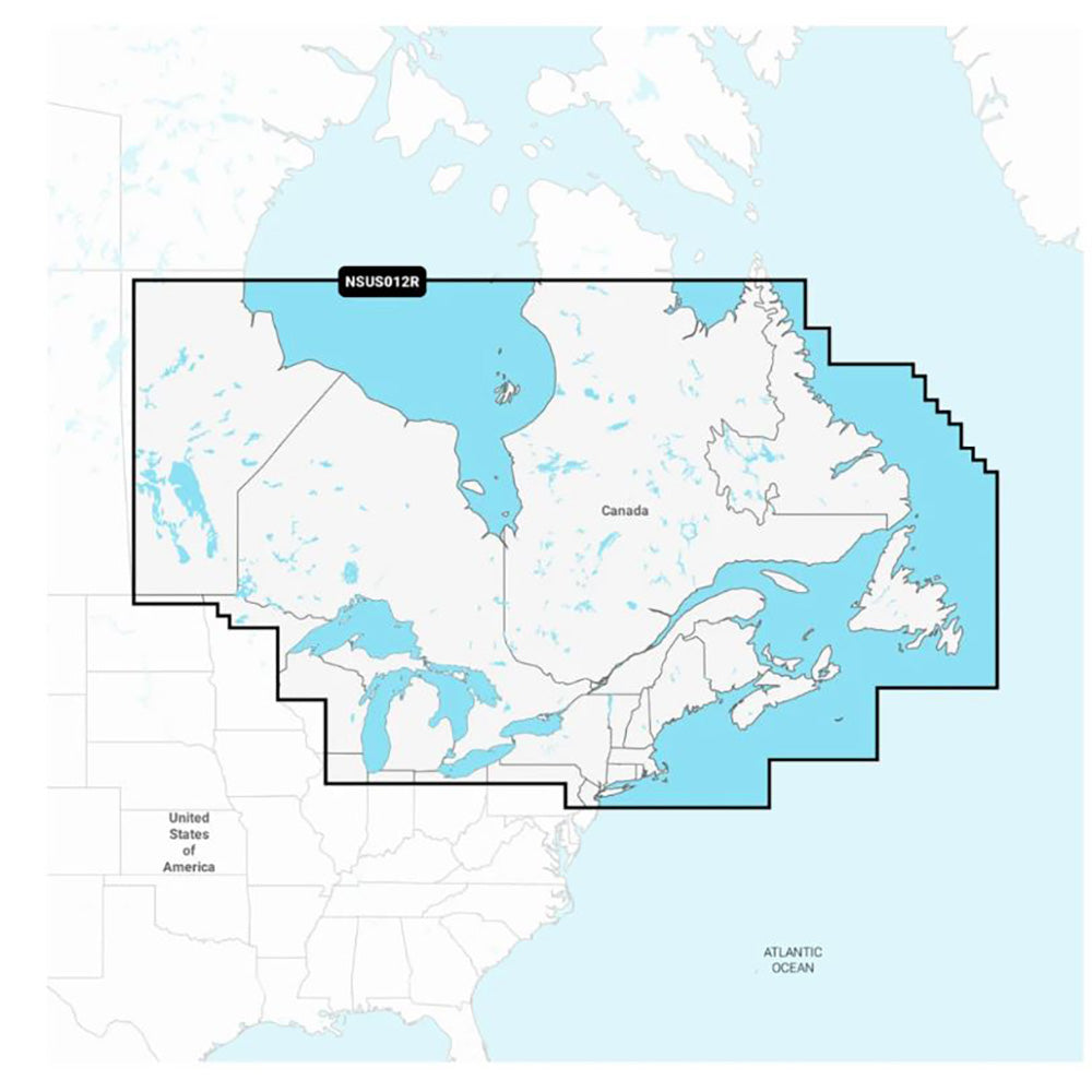 Garmin Navionics+ NSUS012R Canada, East  Great Lakes - Deckhand Marine Supply