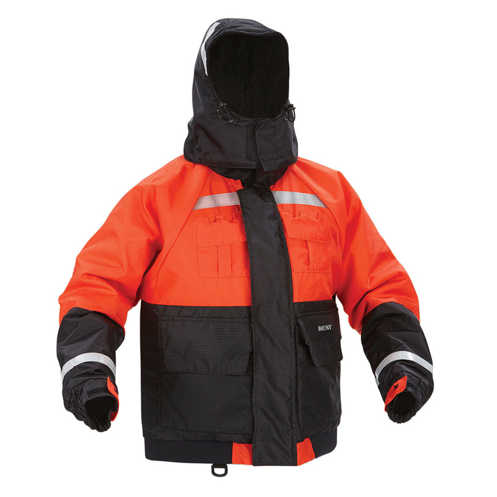 Kent Deluxe Flotation Jacket PFD - Large - Orange - Deckhand Marine Supply