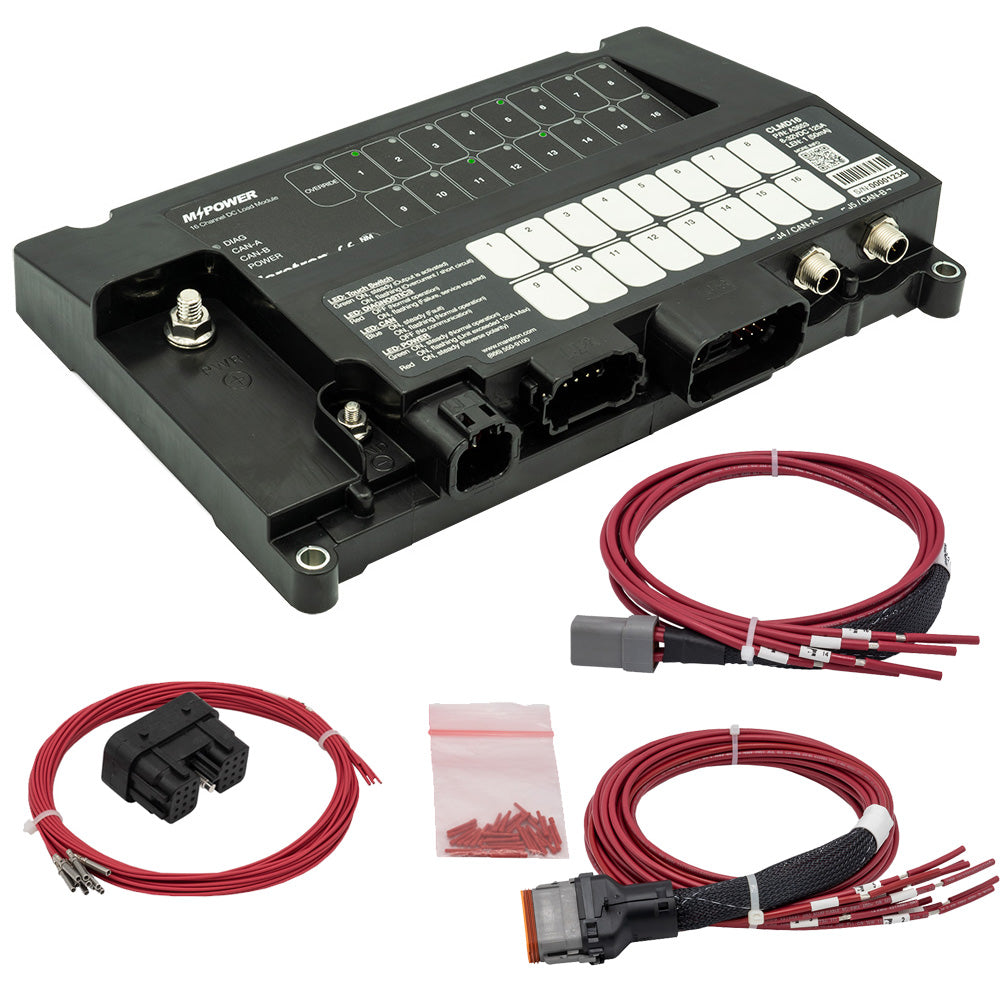 Maretron MPower 16-Channel DC Load Controller Module w/NMEA 2K w/J1  J2 Connectors - Deckhand Marine Supply