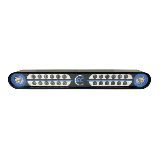 Shadow-Caster Eagle Ray LED Light Bar - Black Housing  Dual Optics - Deckhand Marine Supply