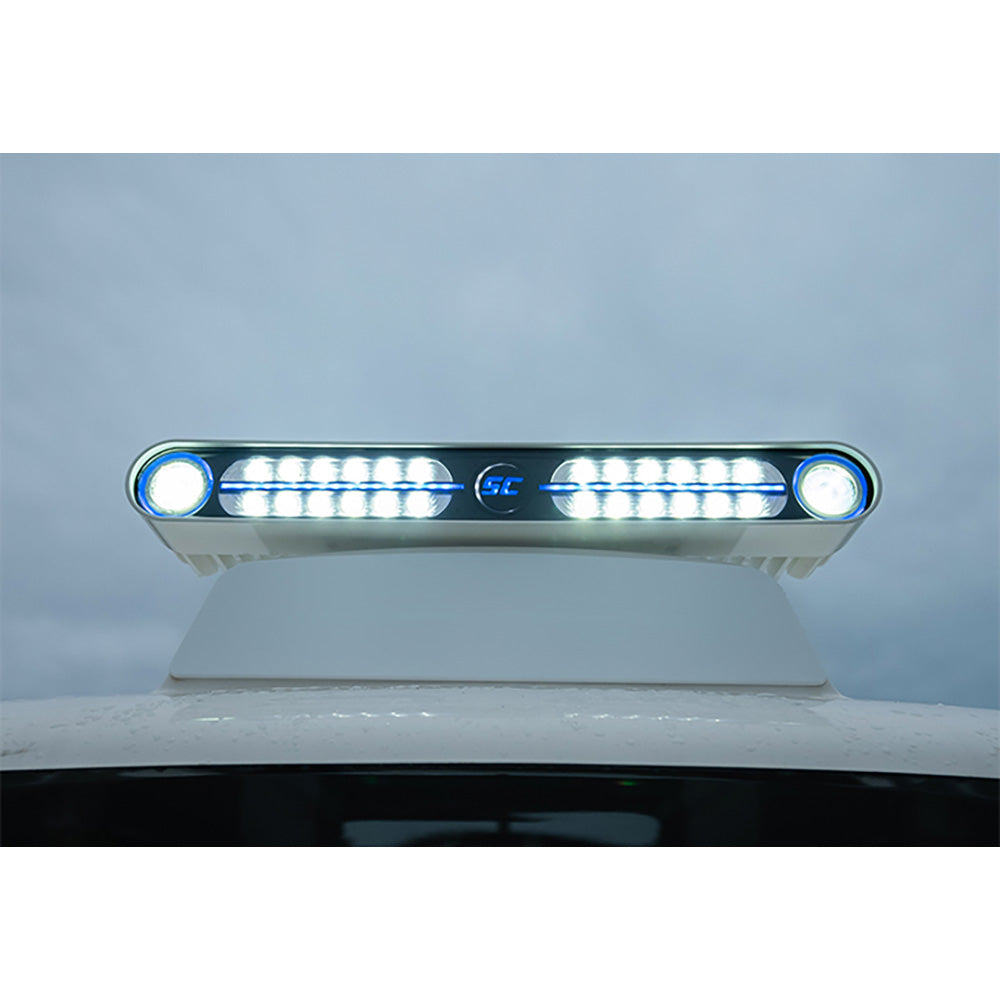 Shadow-Caster Eagle Ray LED Light Bar - Black Housing  Dual Optics - Deckhand Marine Supply