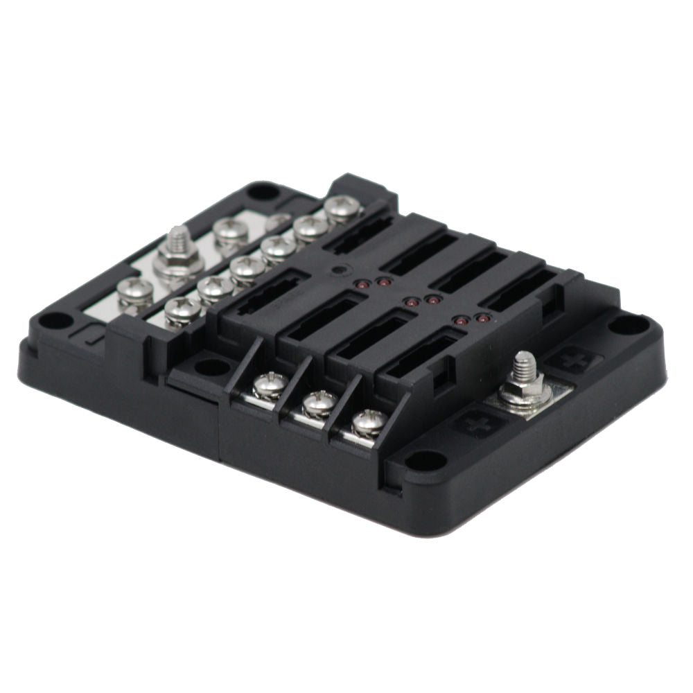 Egis RT Fuse Block 6 Position w/Ground  LED Indication - Deckhand Marine Supply