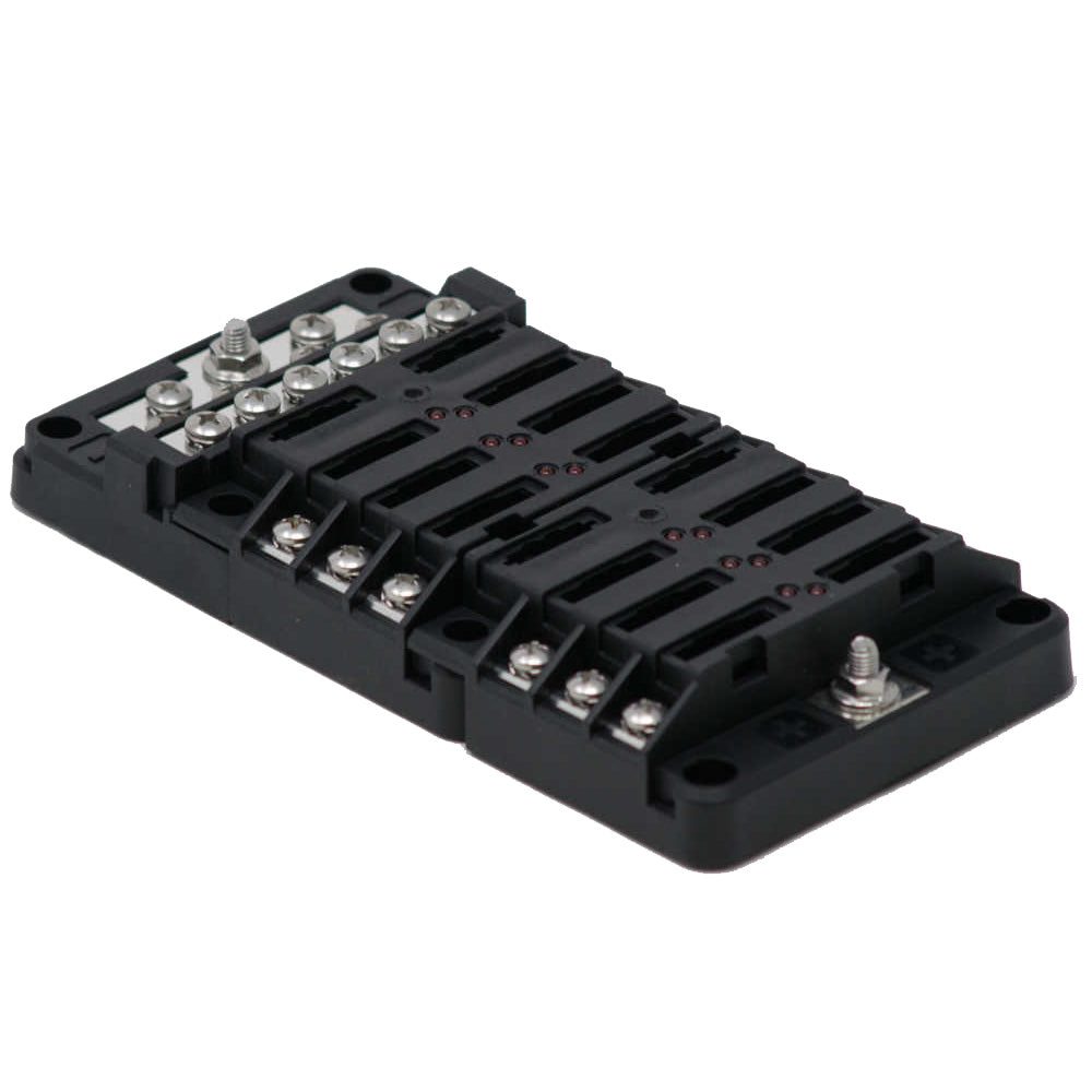 Egis RT Fuse Block 12 Position w/Ground  LED Indication - Deckhand Marine Supply
