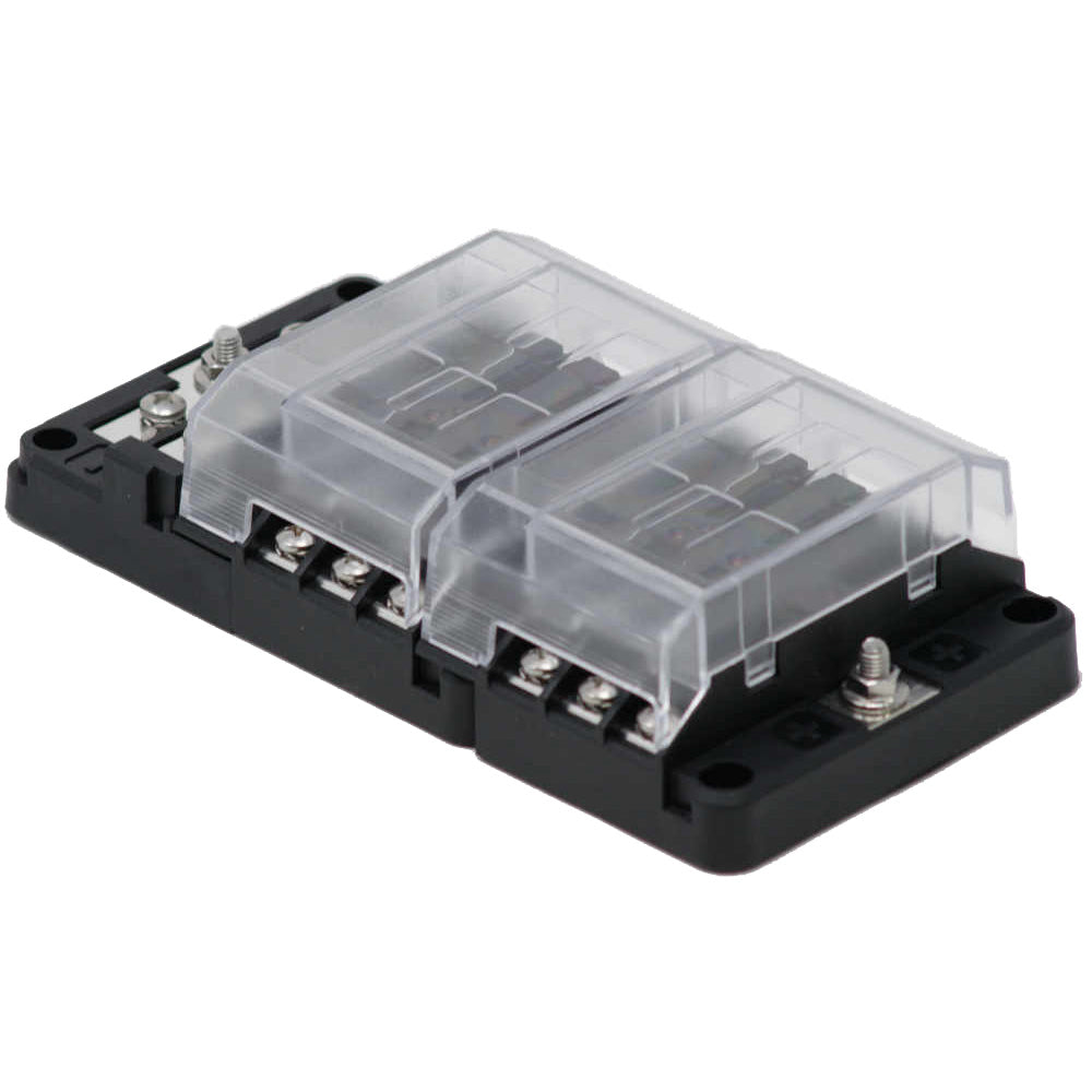 Egis RT Fuse Block 12 Position w/Ground  LED Indication - Deckhand Marine Supply