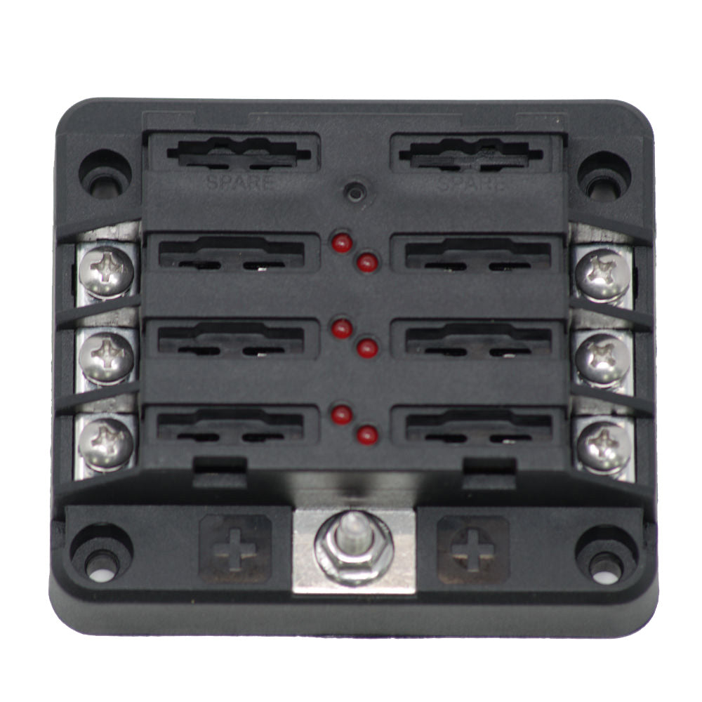 Egis RT Fuse Block 6 Position w/LED Indication - Deckhand Marine Supply