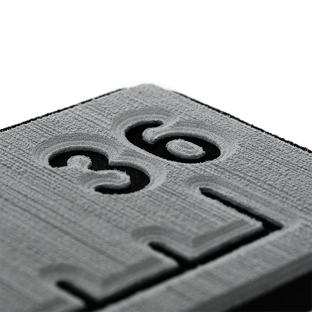 SeaDek 36 Routed Ruler - 6mm - Brushed Texture - Storm Grey/Black - Deckhand Marine Supply