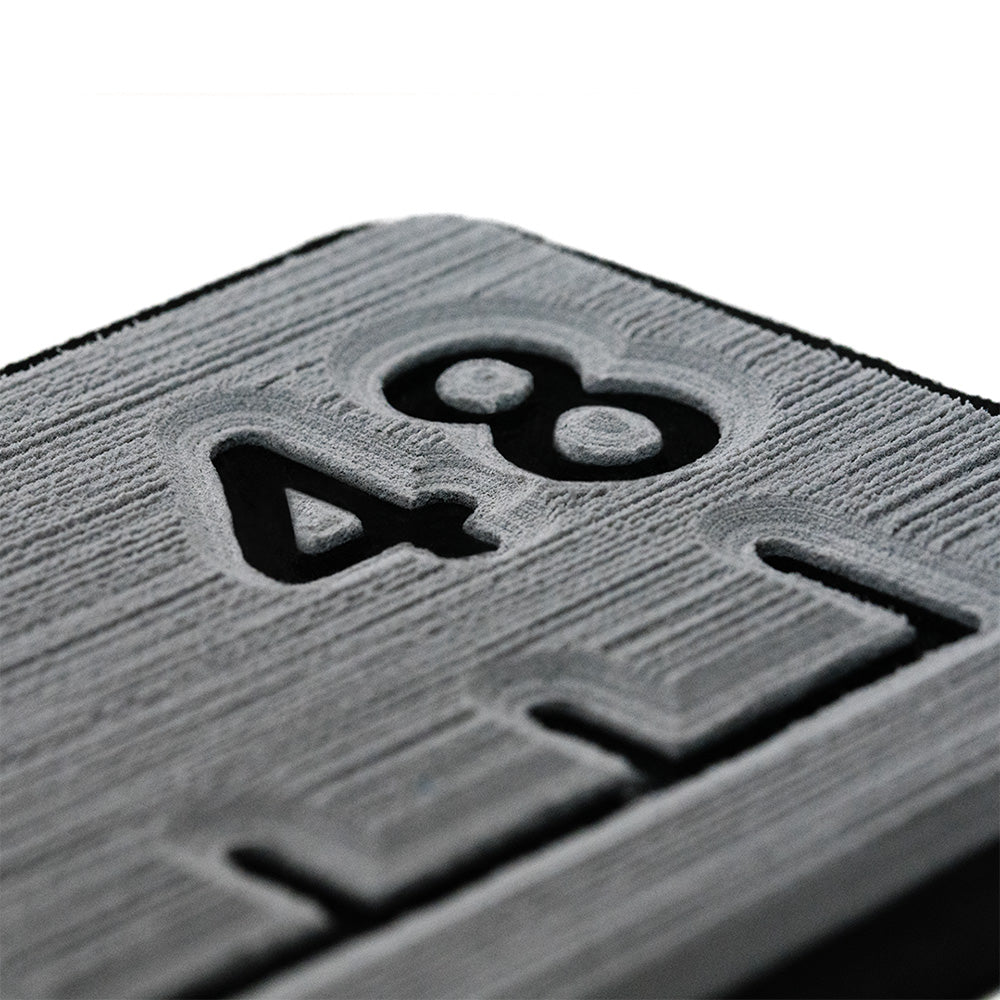 SeaDek 48 Routed Ruler - 6mm - Brushed Texture - Storm Grey/Black - Deckhand Marine Supply