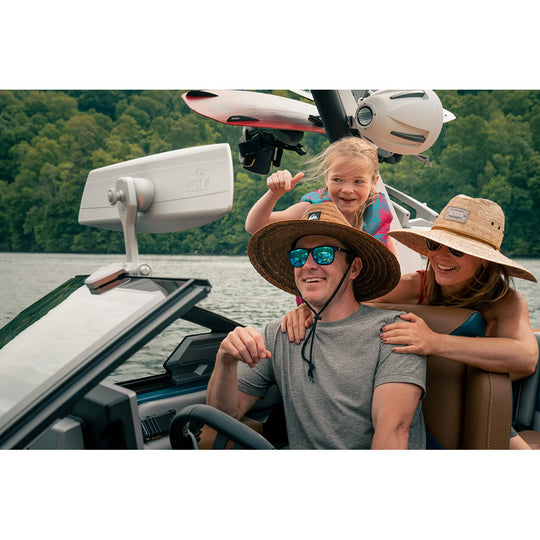 PTM Edge VR-140 Elite Mirror - 6 x 20 - 140 Degree View - Black - Deckhand Marine Supply
