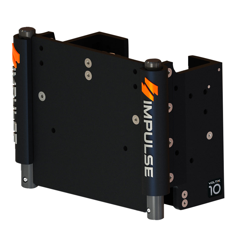 IMPULSE XL 10" Set Back Electric Jack Plate w/Standard Control - Black Anodize - Deckhand Marine Supply