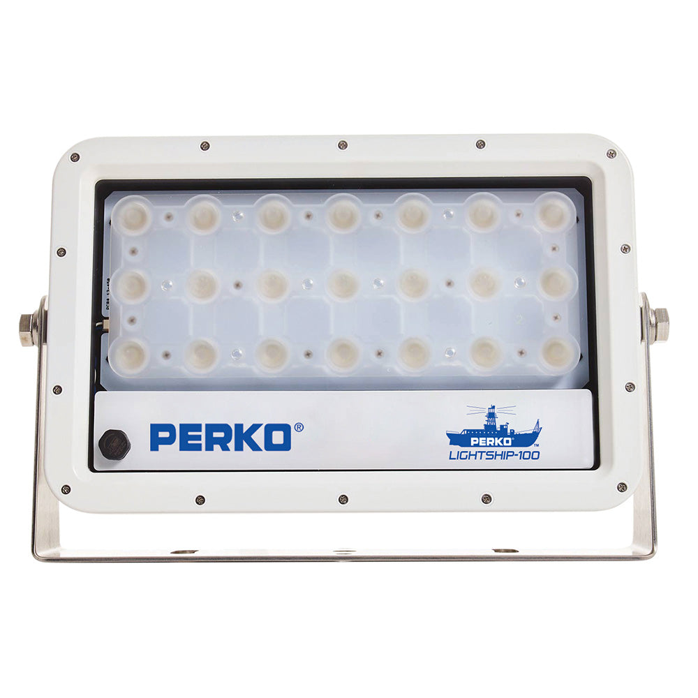 Perko Lightship 100 LED High Performance Spotlight - 12/24V - White - Deckhand Marine Supply