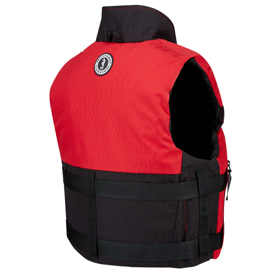 Mustang Accel 100 Foam Fishing Vest - Medium - Red-Black - Deckhand Marine Supply