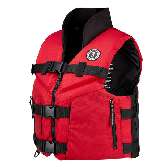 Mustang Accel 100 Foam Fishing Vest - XXL - Red-Black - Deckhand Marine Supply
