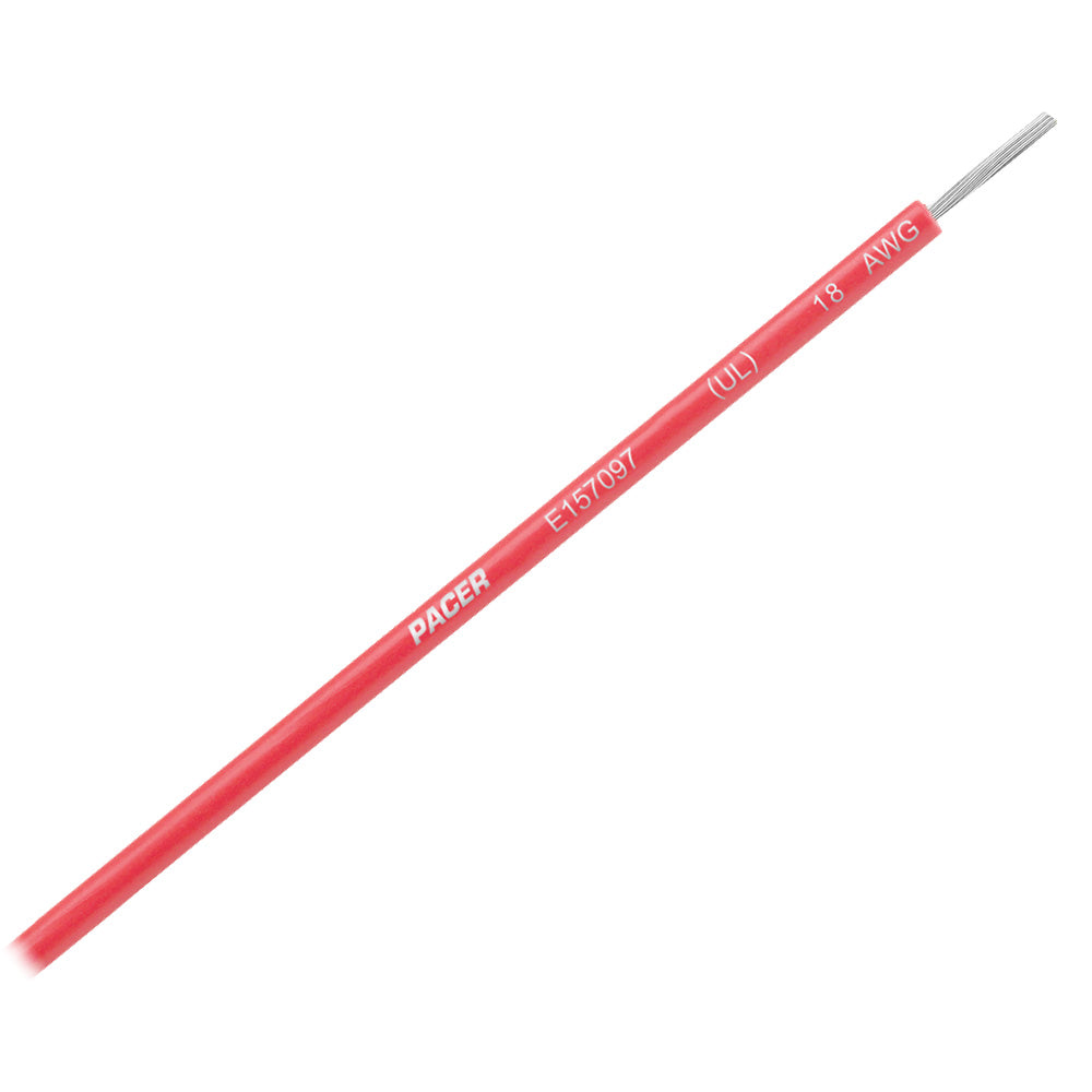 Pacer Red 18 AWG UL Marine Wire - 35' - Deckhand Marine Supply
