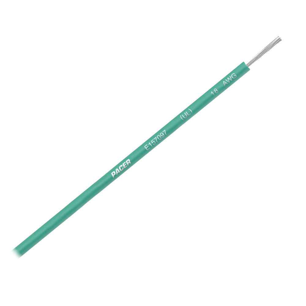 Pacer Green 18 AWG UL Marine Wire - 35' - Deckhand Marine Supply