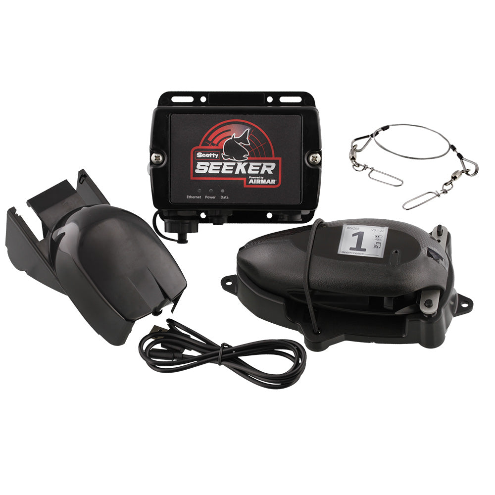 Scotty Seeker Full Package - Single Probe w/Safety Leader, Probe Charging Station,  Probe Safety Leader - Deckhand Marine Supply