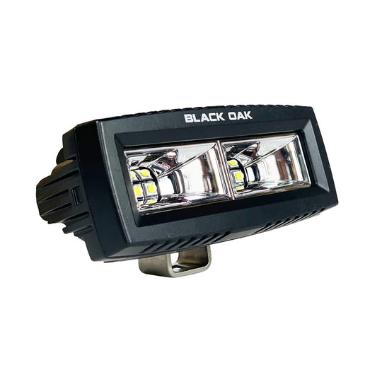 Black Oak 4" Marine Spreader Light Flood Scene LED Pro Series 3.0 - Black - Deckhand Marine Supply