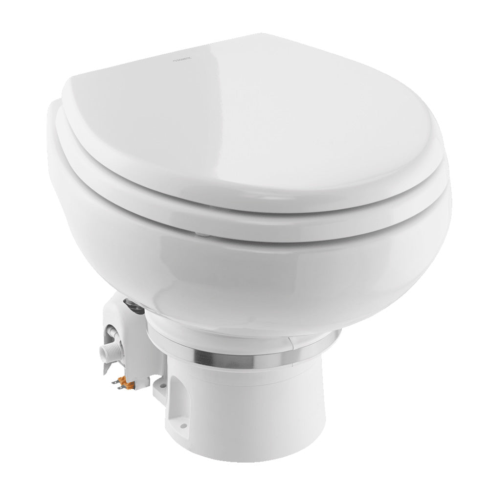 Dometic MasterFlush MF 7120 - White - Electric Macerating Toilet w/Orbit Base  Slow Close Seat - Freshwater - 12V - Deckhand Marine Supply
