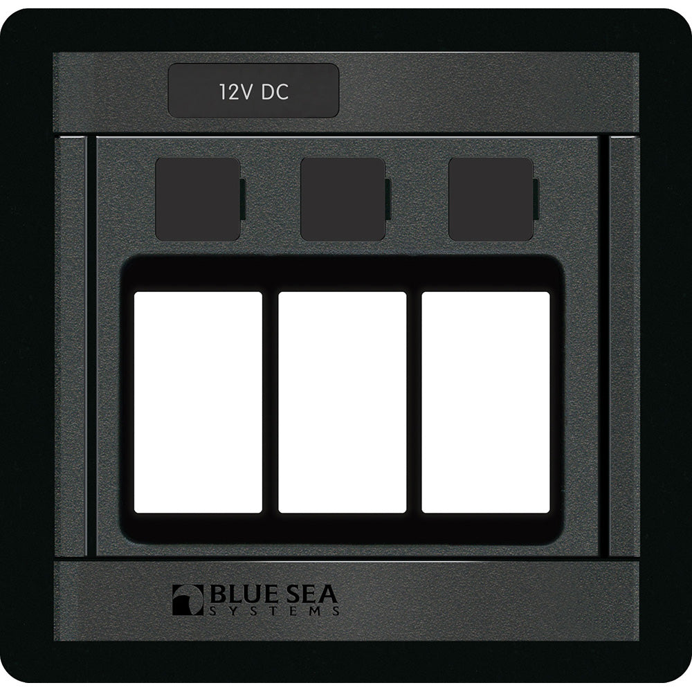 Blue Sea 1520 Remote Control Switch - 360 Panel - 3 Blank - Deckhand Marine Supply