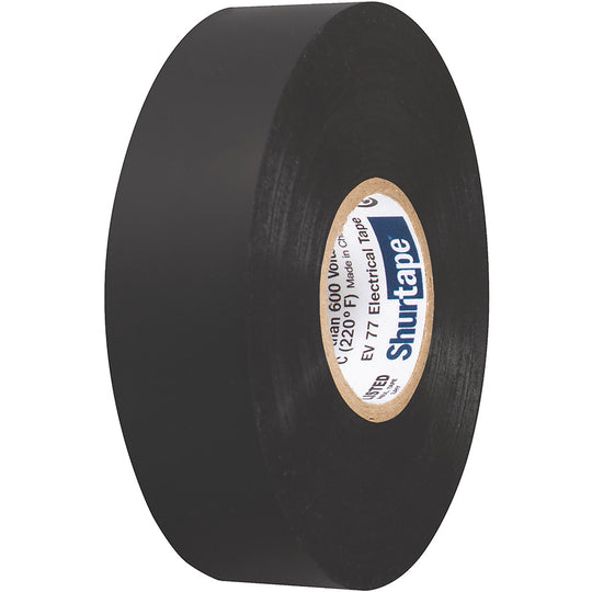 Shurtape EV 077B Professional Grade Black Electrical Tape f/Insulating  Splicing - 3/4" x 66' - 10-Pack - Deckhand Marine Supply