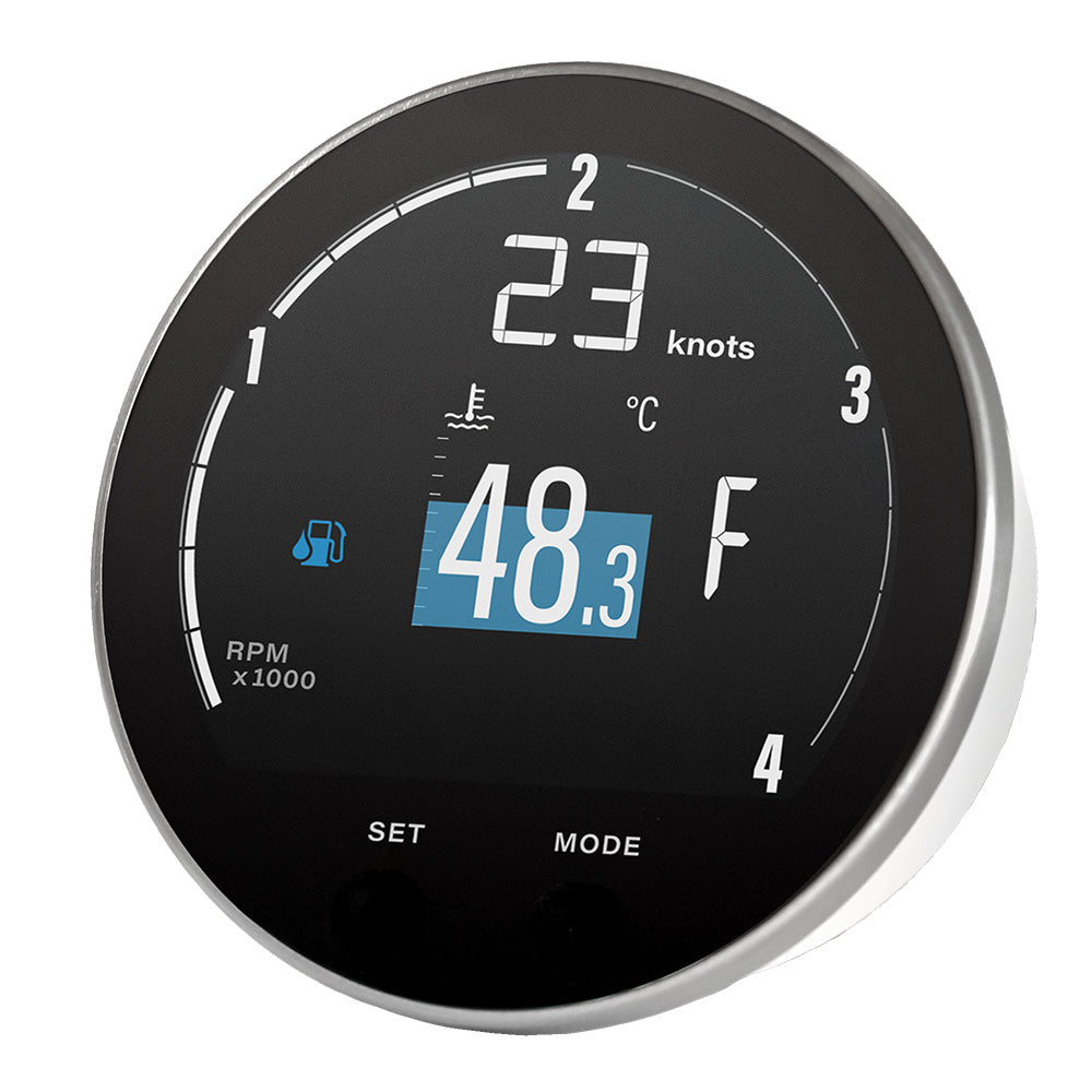 Veratron 85mm (3-3/8") VMH-35D Diesel Multifunction Gauge - NMEA2000 Certified (12-24V) - Deckhand Marine Supply