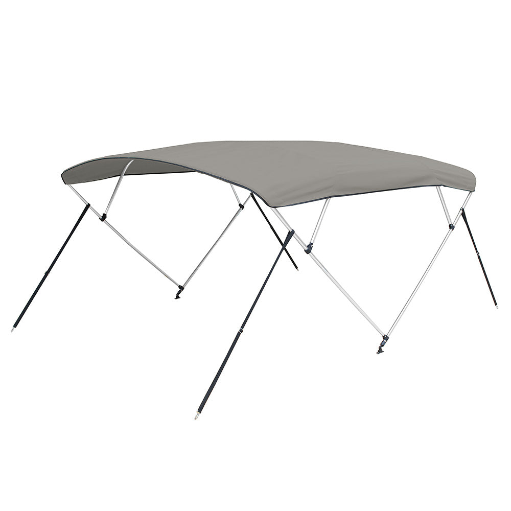 Carver 3 Bow 5481U Bimini Top with Boot - Cadet Grey Acrylic - Deckhand Marine Supply
