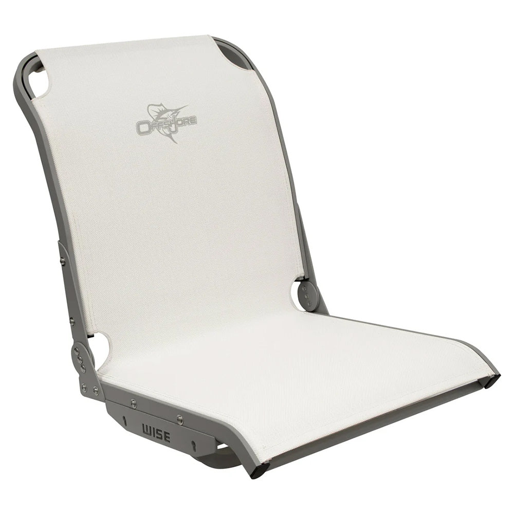 Wise 3374 Aero X Cool-Ride Mesh Mid-Back Boat Seat - White - Deckhand Marine Supply