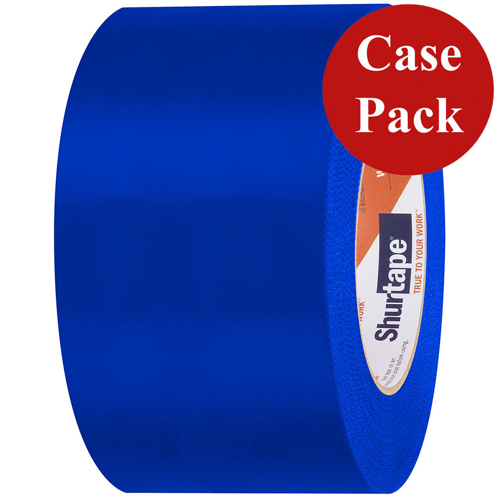 Shurtape UV-Resistant Marine Heat Shrink Tape - 72MM x 55M Roll - Serrated Edge Blue *Case of 16 Rolls* - Deckhand Marine Supply