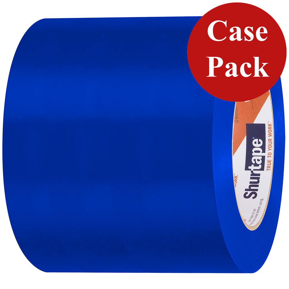 Shurtape UV-Resistant Marine Hull Preservation Tape - 96MM - 33M Roll - Straight Edge Blue *Case of 12 Rolls* - Deckhand Marine Supply