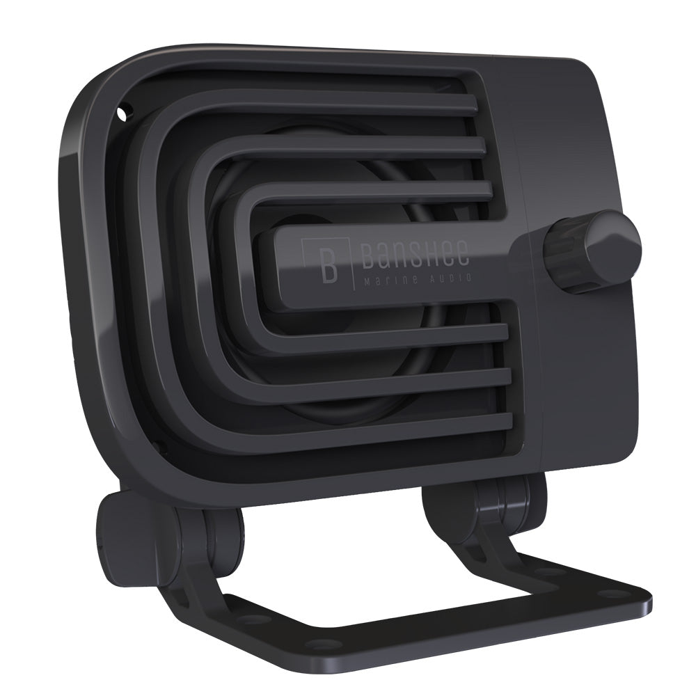 Banshee Marine Active External VHF Speaker - Black - Deckhand Marine Supply