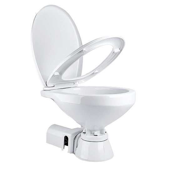Commodore Electric Marine Toilet - Rear Macerator - Regular Size - Deckhand Marine Supply
