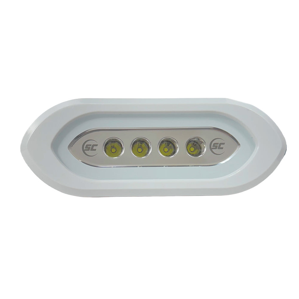 Shadow-Caster Flush Mount Spreader Light - White Housing - White - Deckhand Marine Supply