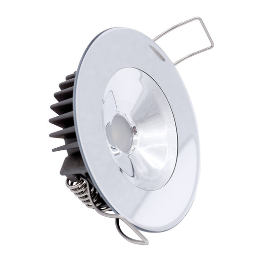 Lumitec Illusion Flush Mount LED Down Light - Spectrum RGBW - Warm White - Mirrored Housing - Deckhand Marine Supply