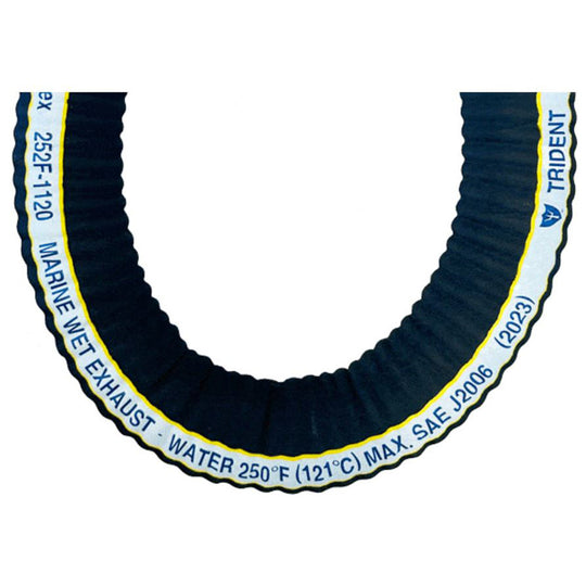 Trident Marine 2" x 50' Extra-Flex Corrugated Marine Wet Exhaust Hose - Deckhand Marine Supply