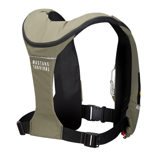 Mustang Elite 120 Coastal Inflatable PFD - Everglade Green - Deckhand Marine Supply