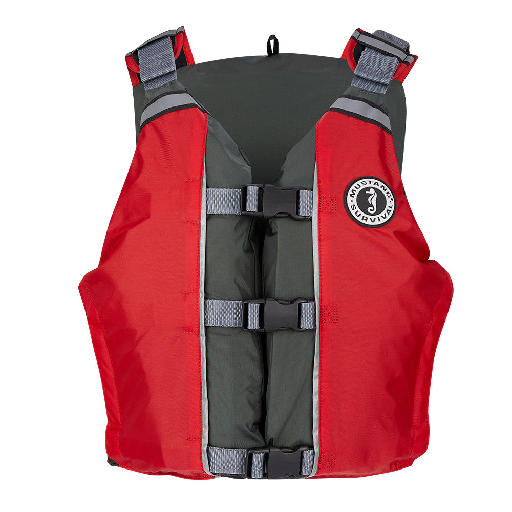 Mustang APF Foam Vest - Universal - Red/Grey - Deckhand Marine Supply