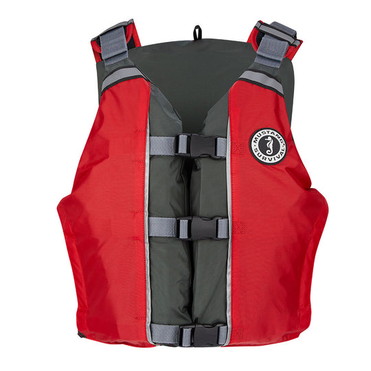 Mustang APF Foam Vest - Universal - Red/Grey - Deckhand Marine Supply