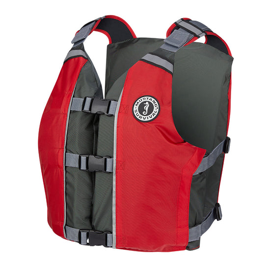Mustang APF Foam Vest - Universal - Red/Grey - Deckhand Marine Supply
