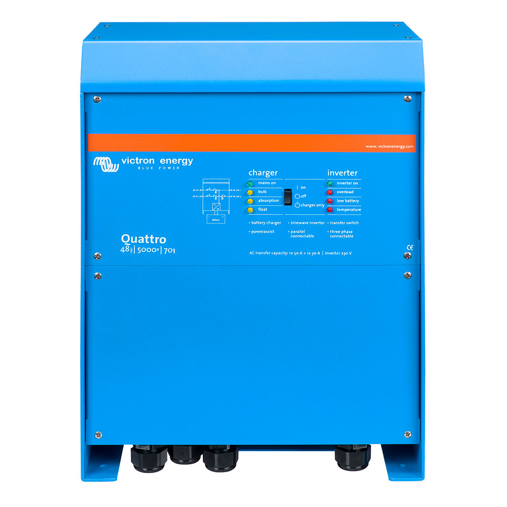 Victron Quattro 48/5000/70 100/100 120V VE.Bus UL-Listed - Deckhand Marine Supply
