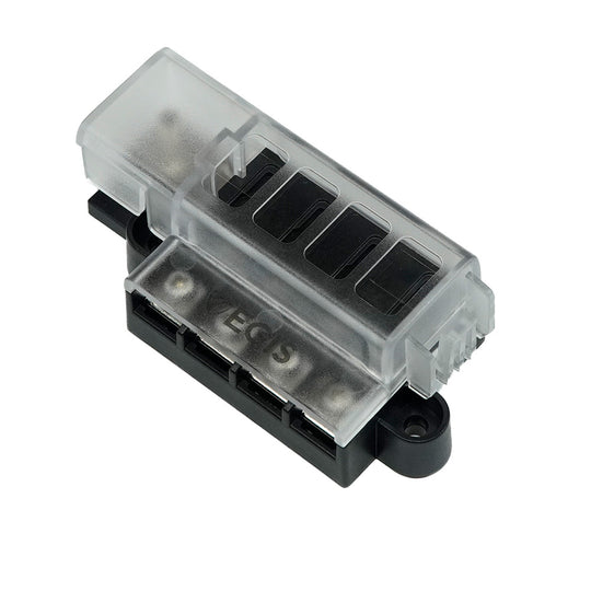 Egis RT Fuse Block - 4 Circuit w/Cover - Deckhand Marine Supply