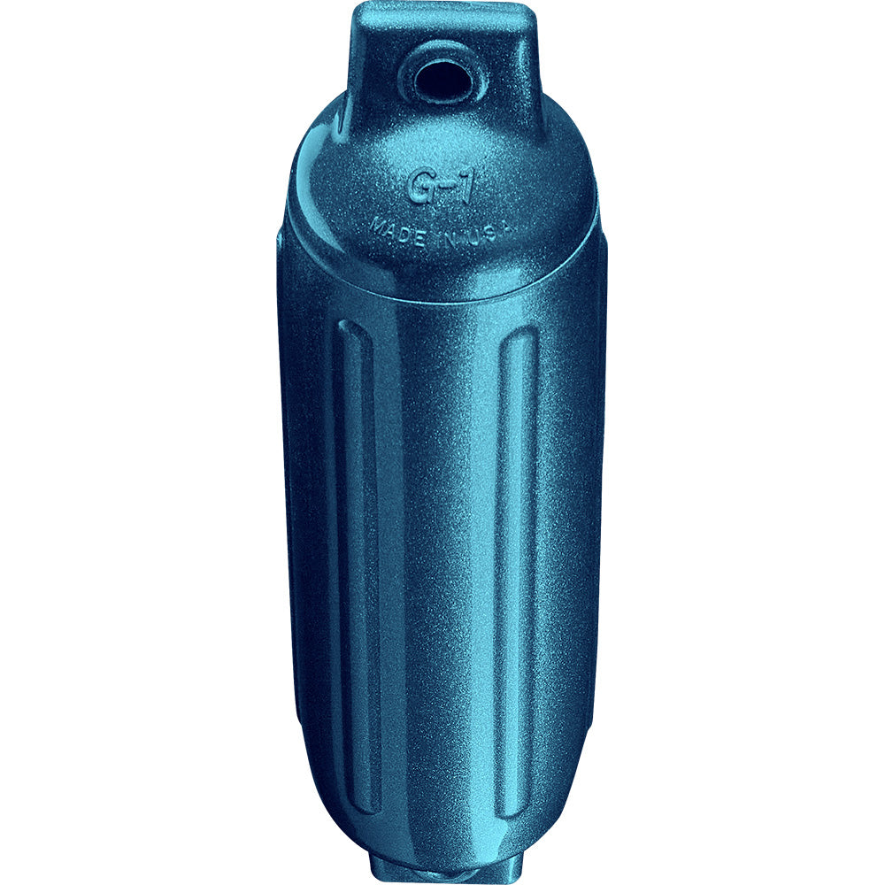 Polyform G-1 Twin Eye Fender 3.5" x 12.8" - Metallic Blue - Deckhand Marine Supply