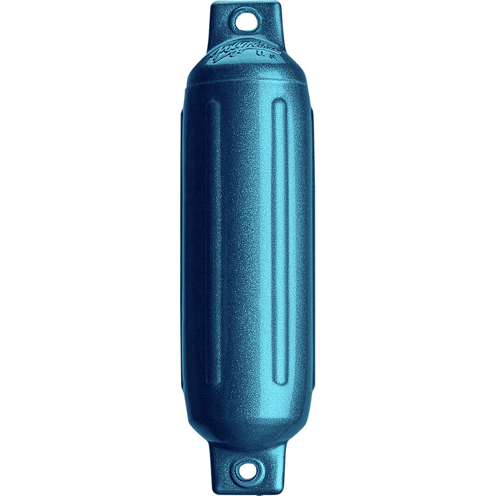 Polyform G-1 Twin Eye Fender 3.5" x 12.8" - Metallic Blue - Deckhand Marine Supply