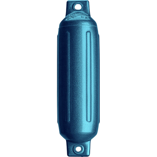 Polyform G-1 Twin Eye Fender 3.5" x 12.8" - Metallic Blue - Deckhand Marine Supply