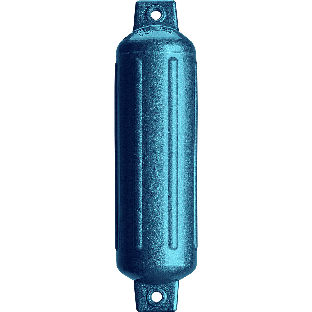 Polyform G-2 Twin Eye Fender 4.5" x 15.5" - Metallic Blue - Deckhand Marine Supply