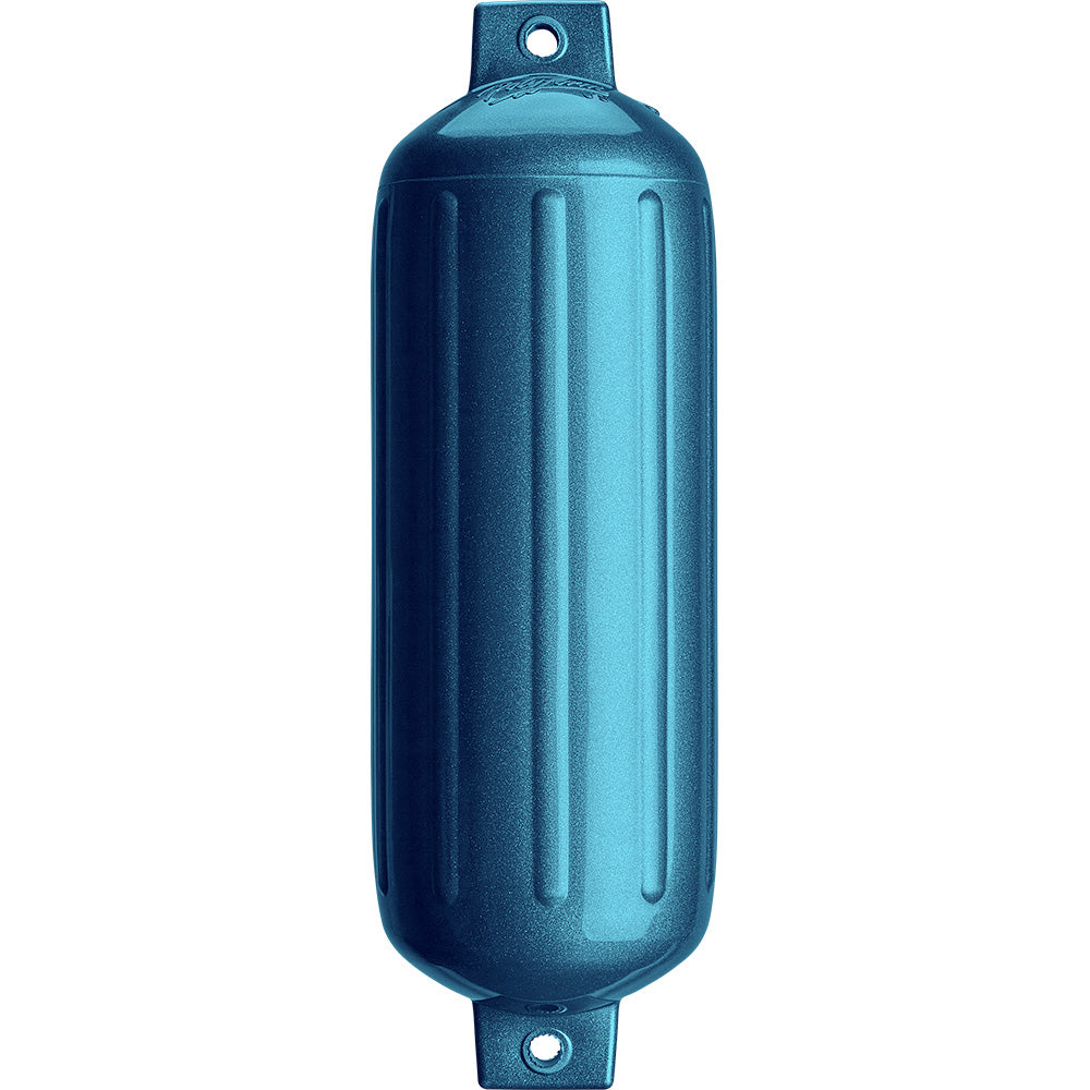 Polyform G-5 Twin Eye Fender 8.8" x 26.8" - Metallic Blue - Deckhand Marine Supply