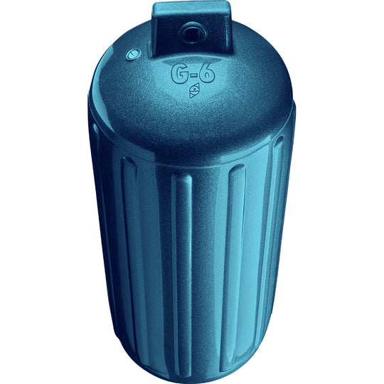 Polyform G-6 Twin Eye Fender 11" x 30" - Metallic Blue - Deckhand Marine Supply